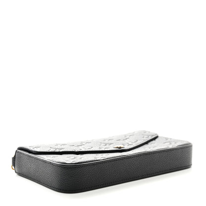 Louis Vuitton Empreinte Pochette Felicie Chain Wallet Black 4 of 9