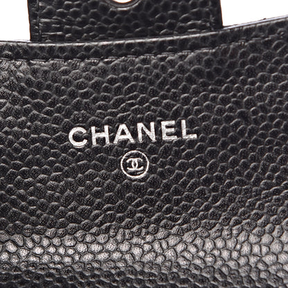 Chanel Caviar Quilted Flap Card Holder Black 6 of 9