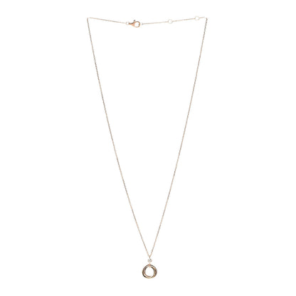 Cartier 18K Pink Yellow White Gold Diamond Trinity Pendant Necklace 3 of 6