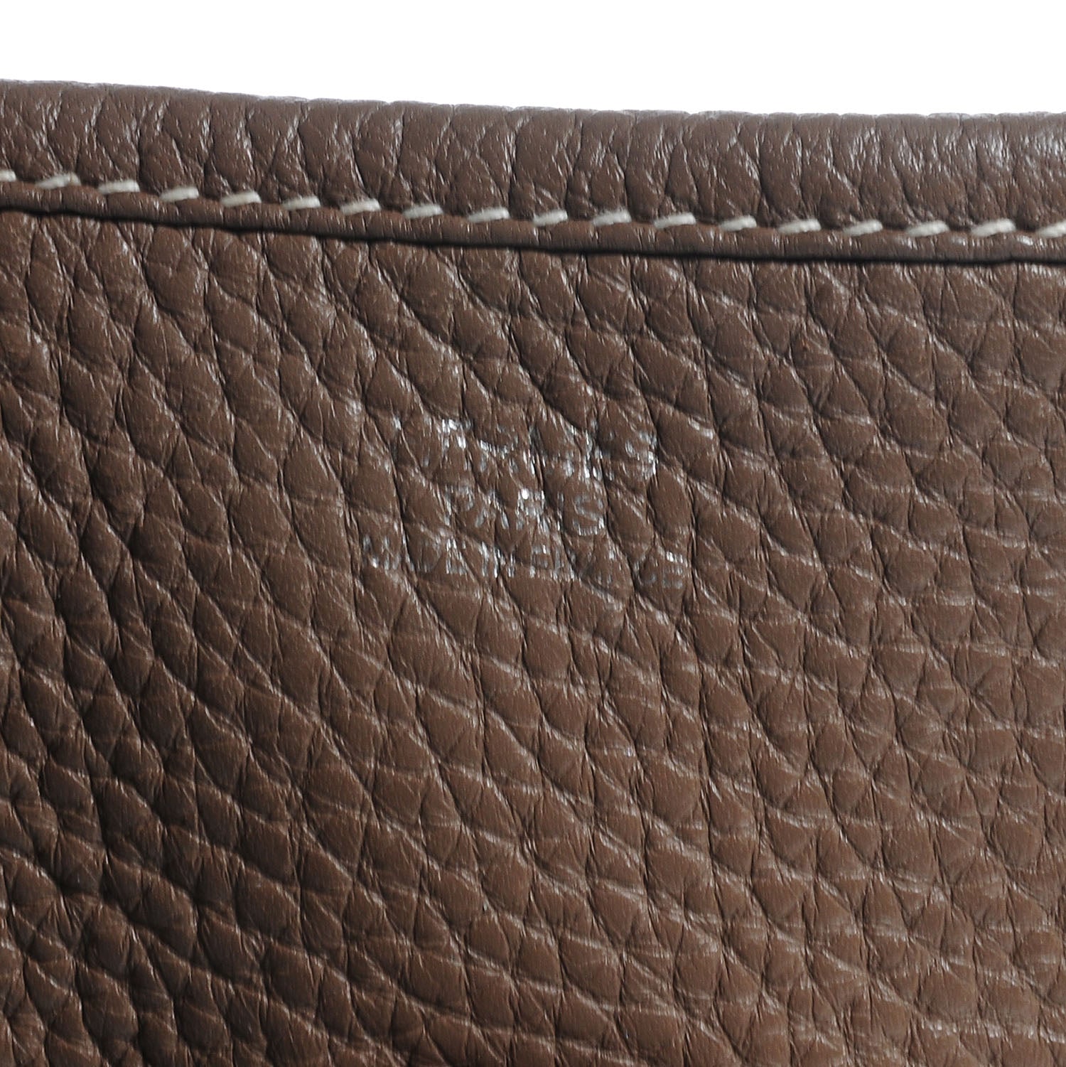 Hermes Taurillon Clemence Evelyne III GM Etoupe 11 of 14