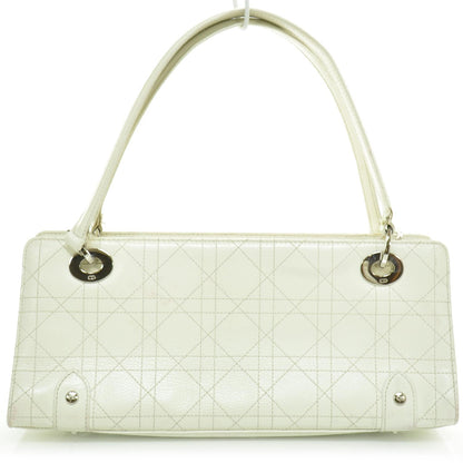 Christian Dior Calfskin Cannage Stitched East West Lady Dior White 4 of 9