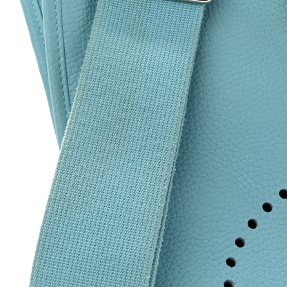 Hermes Taurillon Clemence Evelyne III PM Bleu Atoll 13 of 13