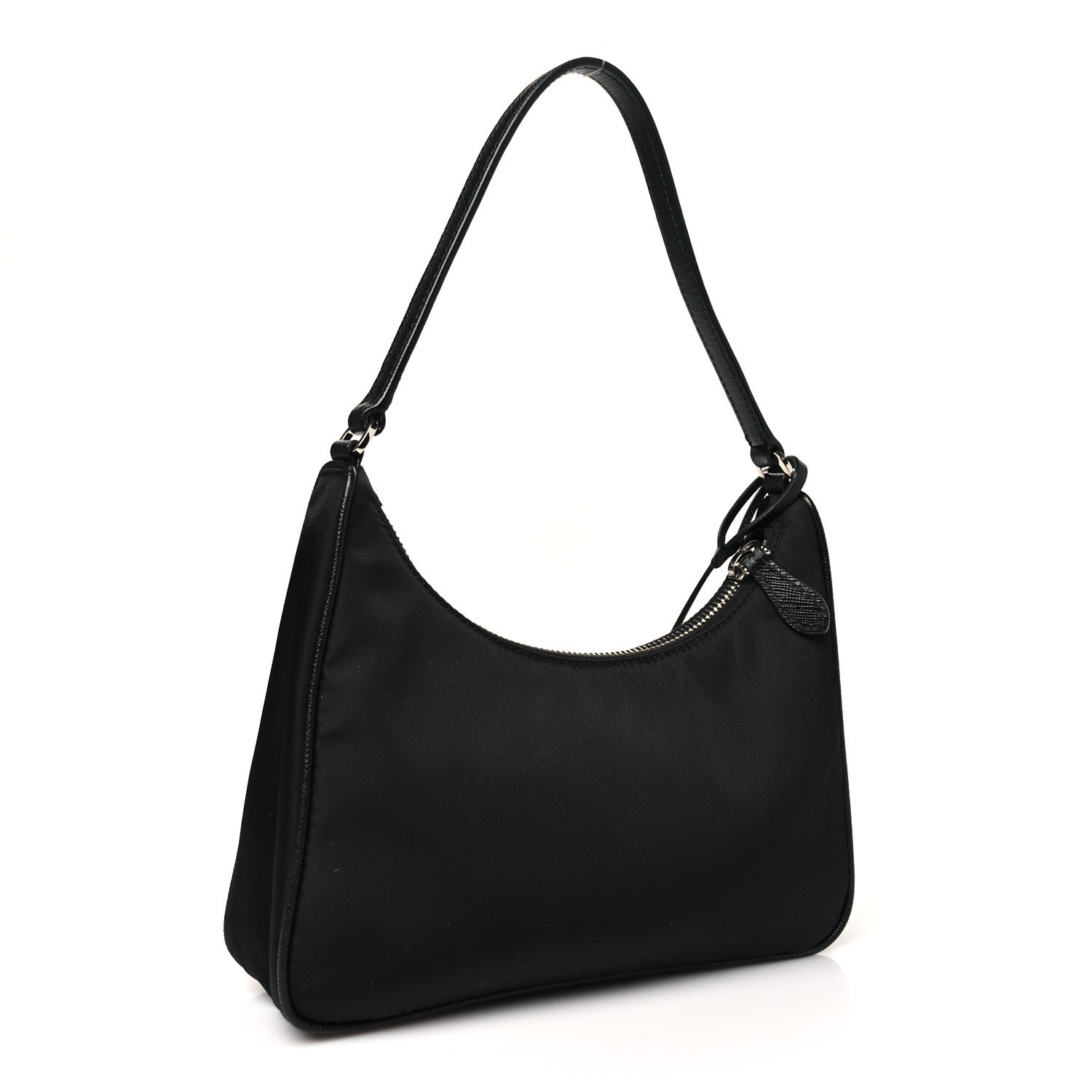 Prada Tessuto Nylon Saffiano Mini Re-Edition 2005 Bag Black 4 of 13