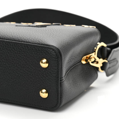 Louis Vuitton Taurillon Embellished Flower Crown Capucines Mini Black 9 of 10
