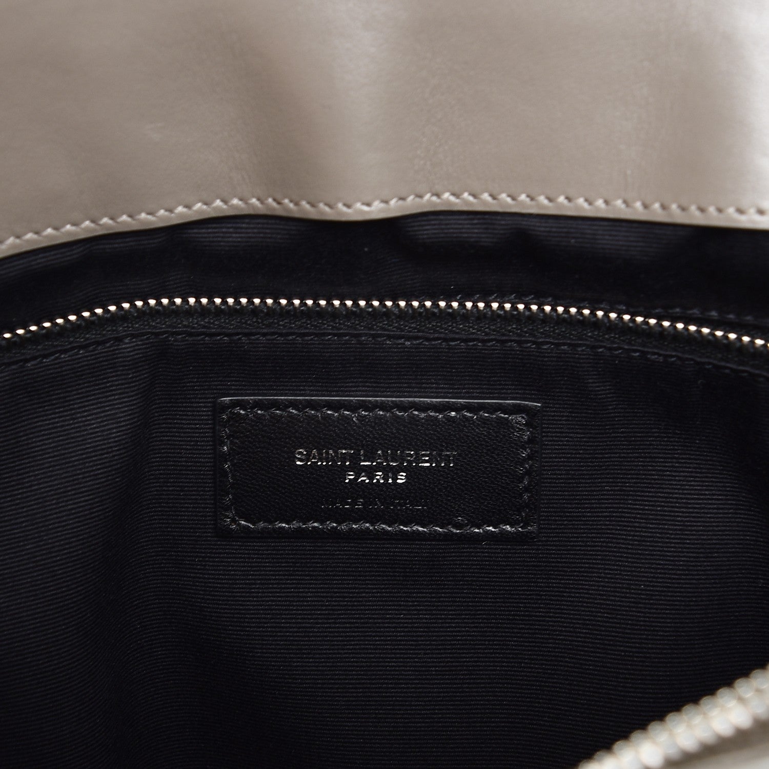 Saint Laurent Calfskin Y Quilted Monogram Large Loulou Chain Satchel Fog 8 of 11