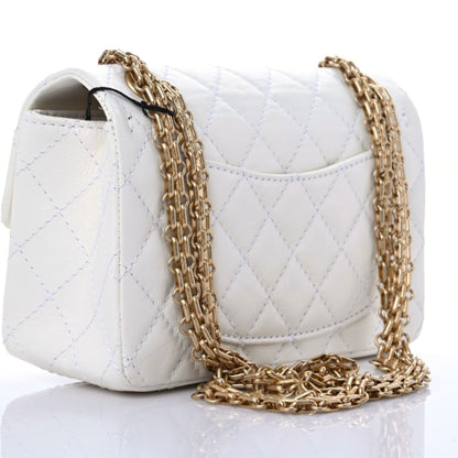 Chanel Aged Calfskin Quilted 2.55 Reissue Mini Flap White 3 of 12