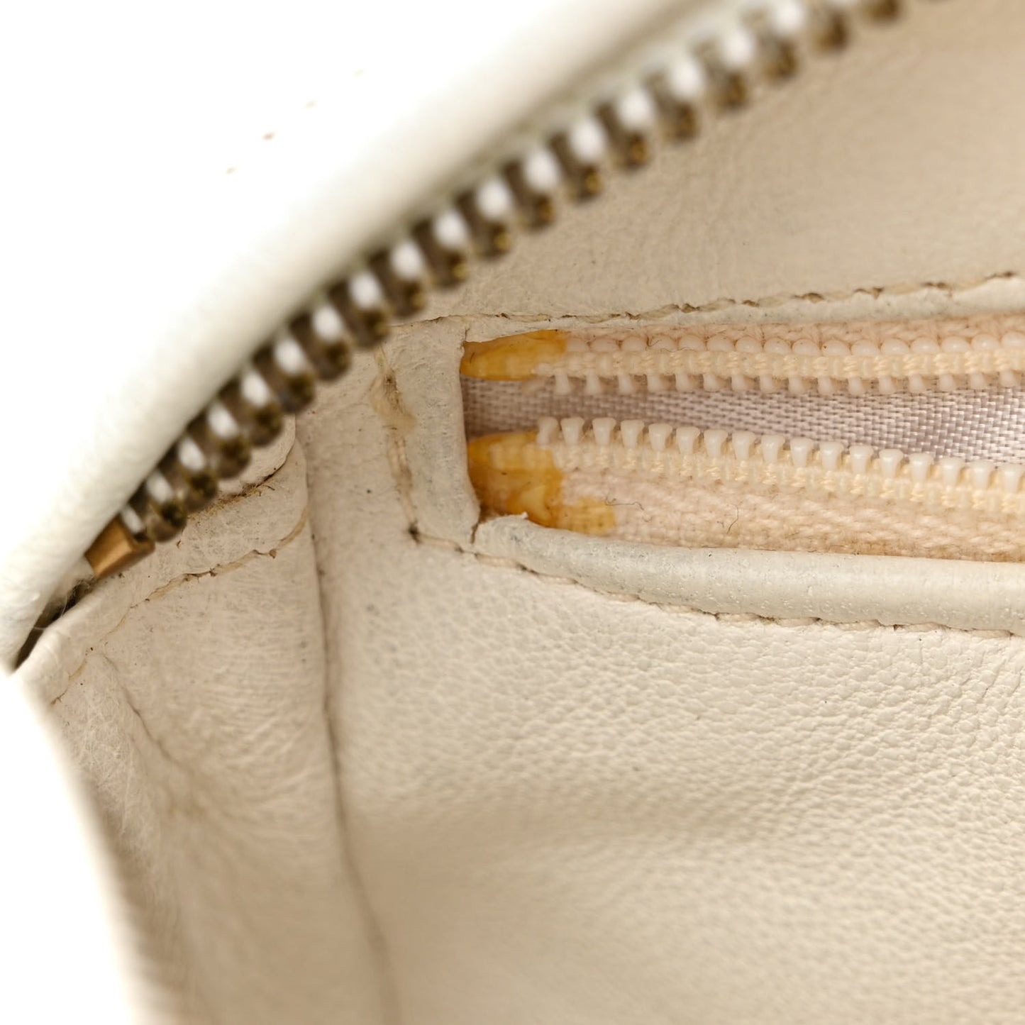 Lambskin Quilted Tassel Camera Bag White