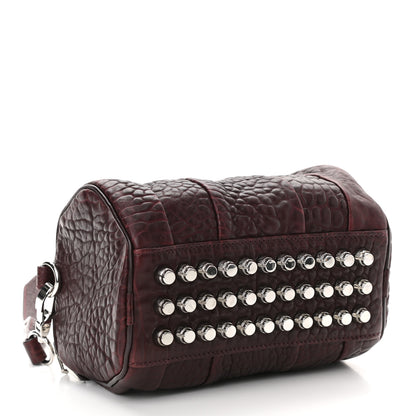 Alexander Wang Pebbled Lambskin Mini Rockie Beet Rhodium Hardware 4 of 9