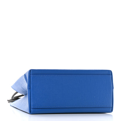Balenciaga Squared Calfskin Logo North South Shopper Tote XXS Bleu 4 of 8