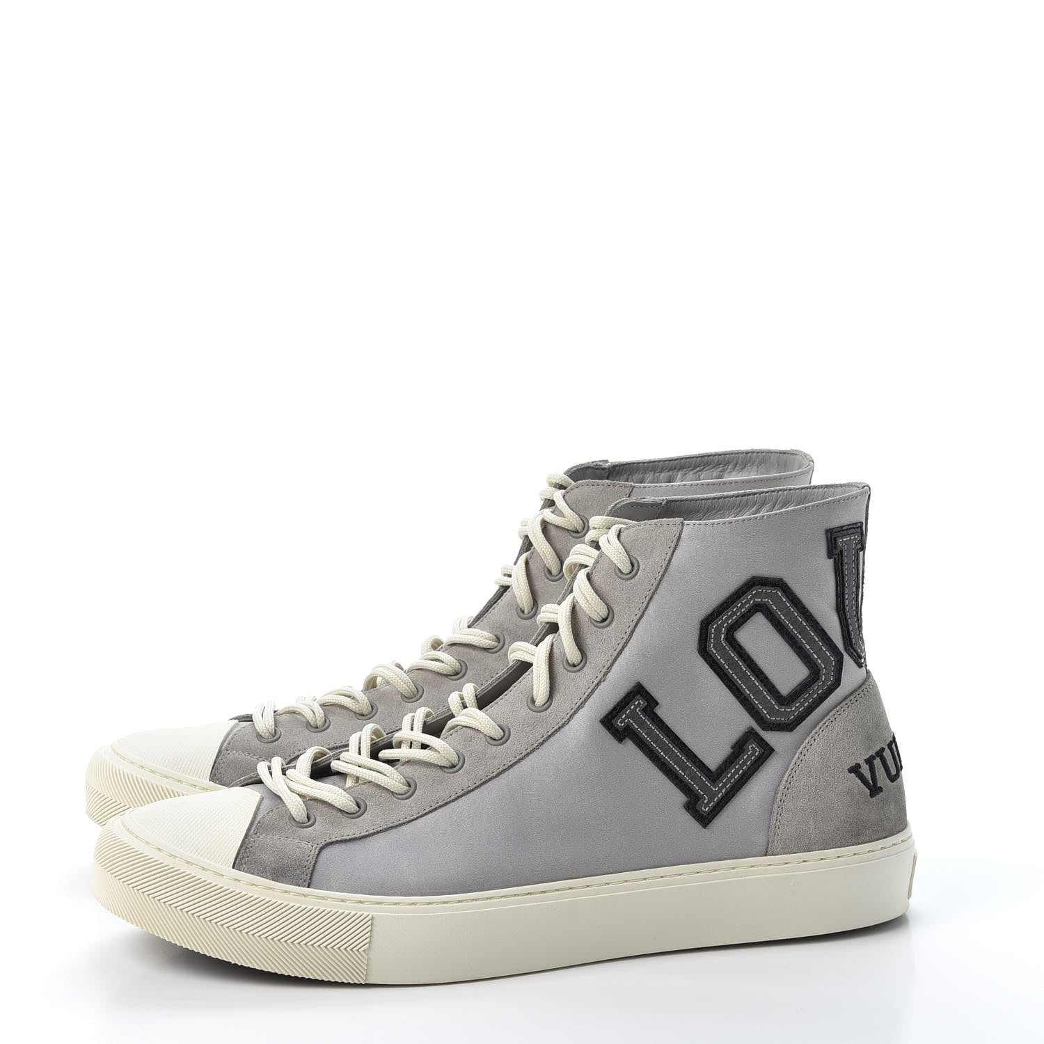 Louis Vuitton Suede Sneakers 9 Gray 3 of 9