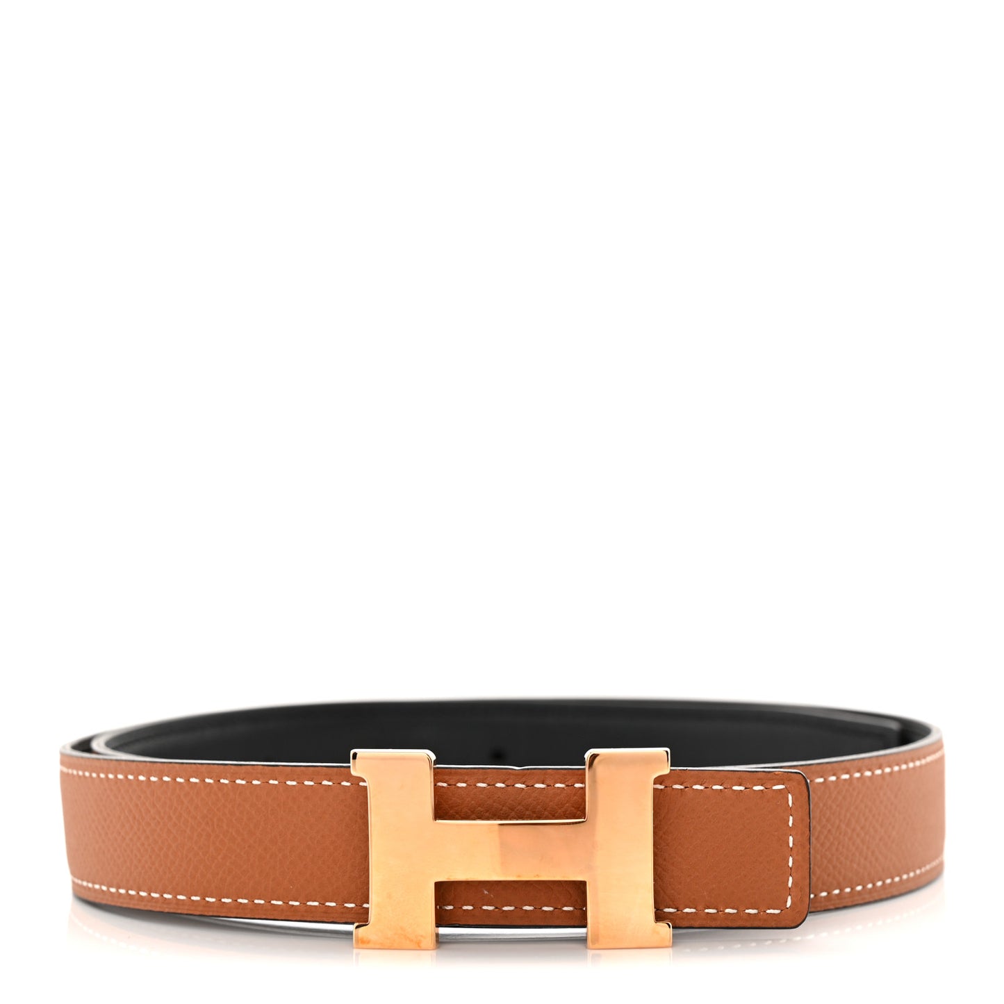 Swift Epsom 24mm Mini H Belt 70 28 Black Gold