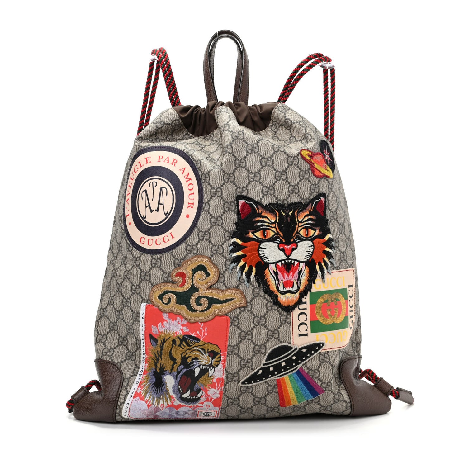 Soft GG Supreme Monogram Courrier Drawstring Backpack