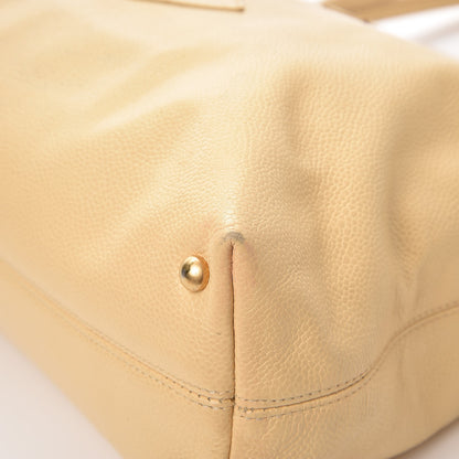 Chanel Caviar CC Tote Beige Clair 12 of 19