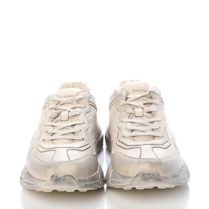 Gucci Soft Calfskin Mens Rhyton Sneakers 9.5 Ivory 2 of 11