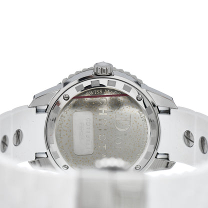 Christian Dior Stainless Steel Rubber 33mm Christal Quartz Watch White 4 of 4