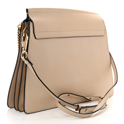 Chloe Calfskin Pineapple Perforated Medium Faye Shoulder Bag Abstract White 3 of 12