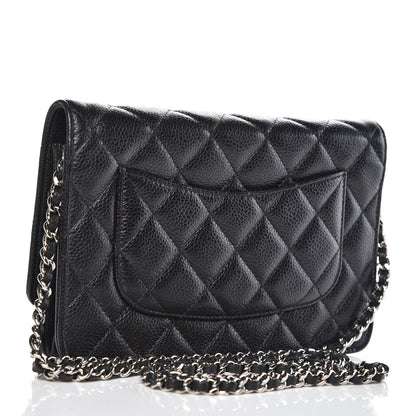 Chanel Caviar Quilted Wallet On Chain WOC Black 3 of 13