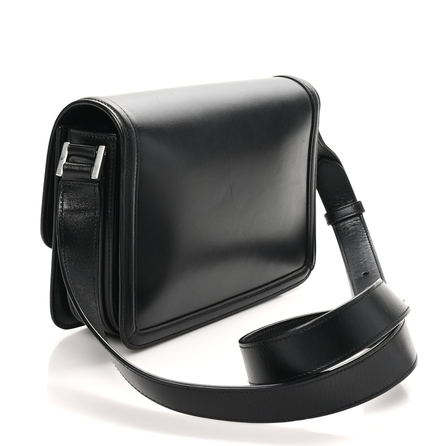 Box Calfskin Monogram Medium Solferino Satchel Black