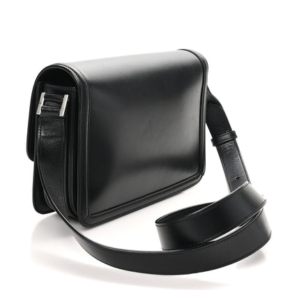 Saint Laurent Box Calfskin Monogram Medium Solferino Satchel Black 3 of 10