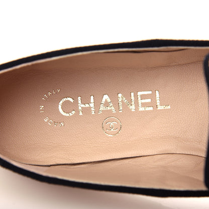 Chanel Lambskin Quilted Cap Toe Slipper With Pouch 37 Beige Black 8 of 12