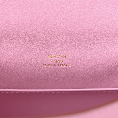 Hermes Swift Kelly Pochette Clutch Mauve Sylvestre 6 of 10