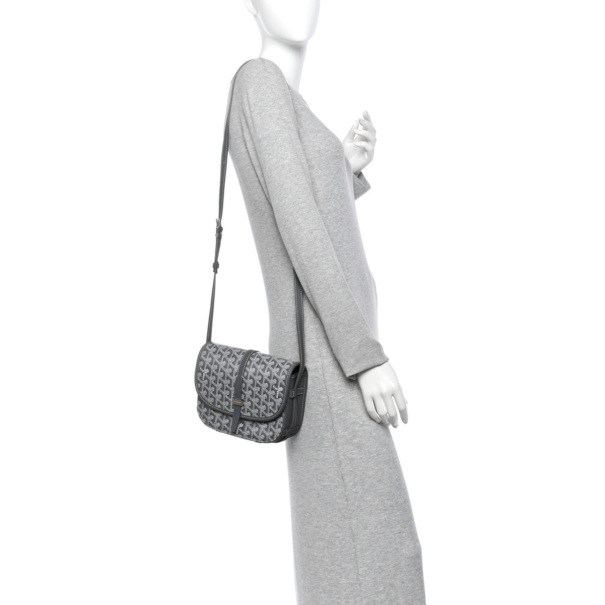 Goyard Goyardine Belvedere II PM Messenger Bag Gray 2 of 9