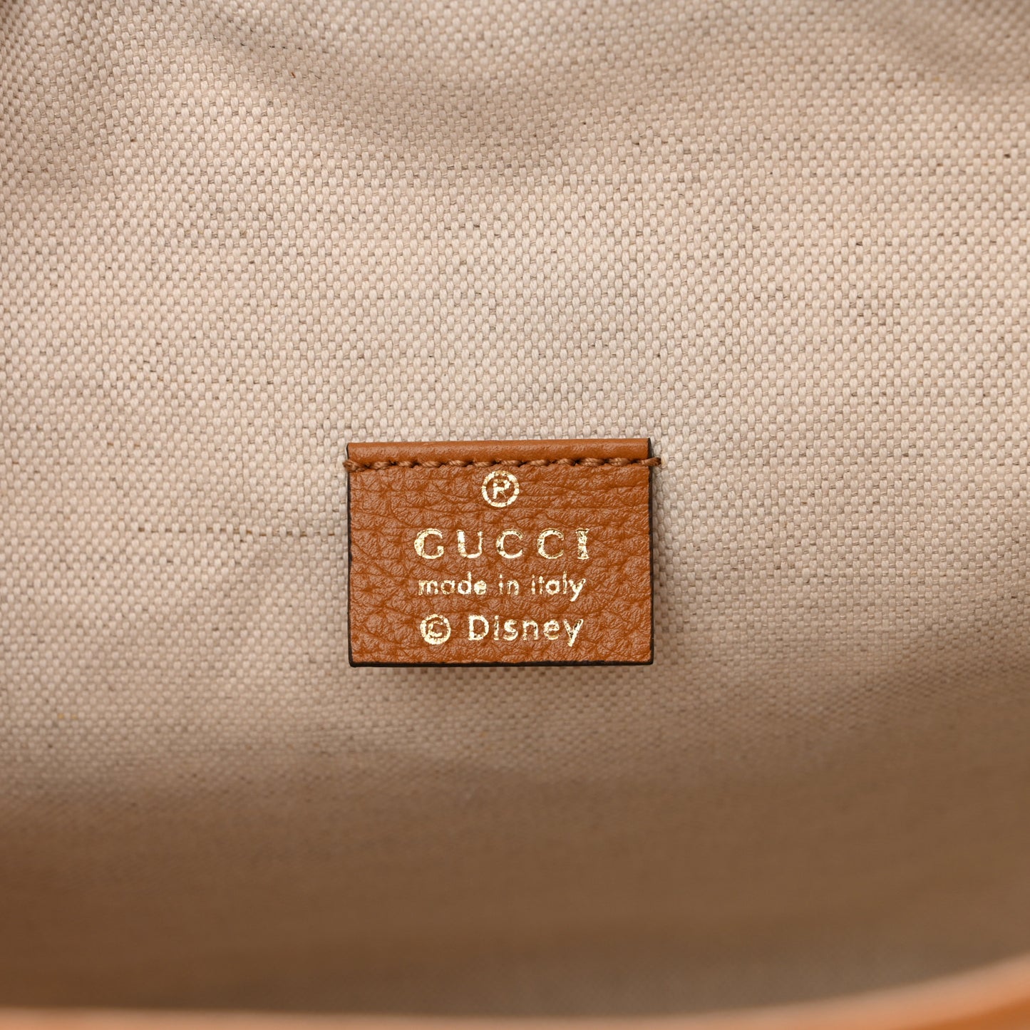 X DISNEY Mini Vintage GG Supreme Monogram Bucket Bag Beige Vintage Sun Oil