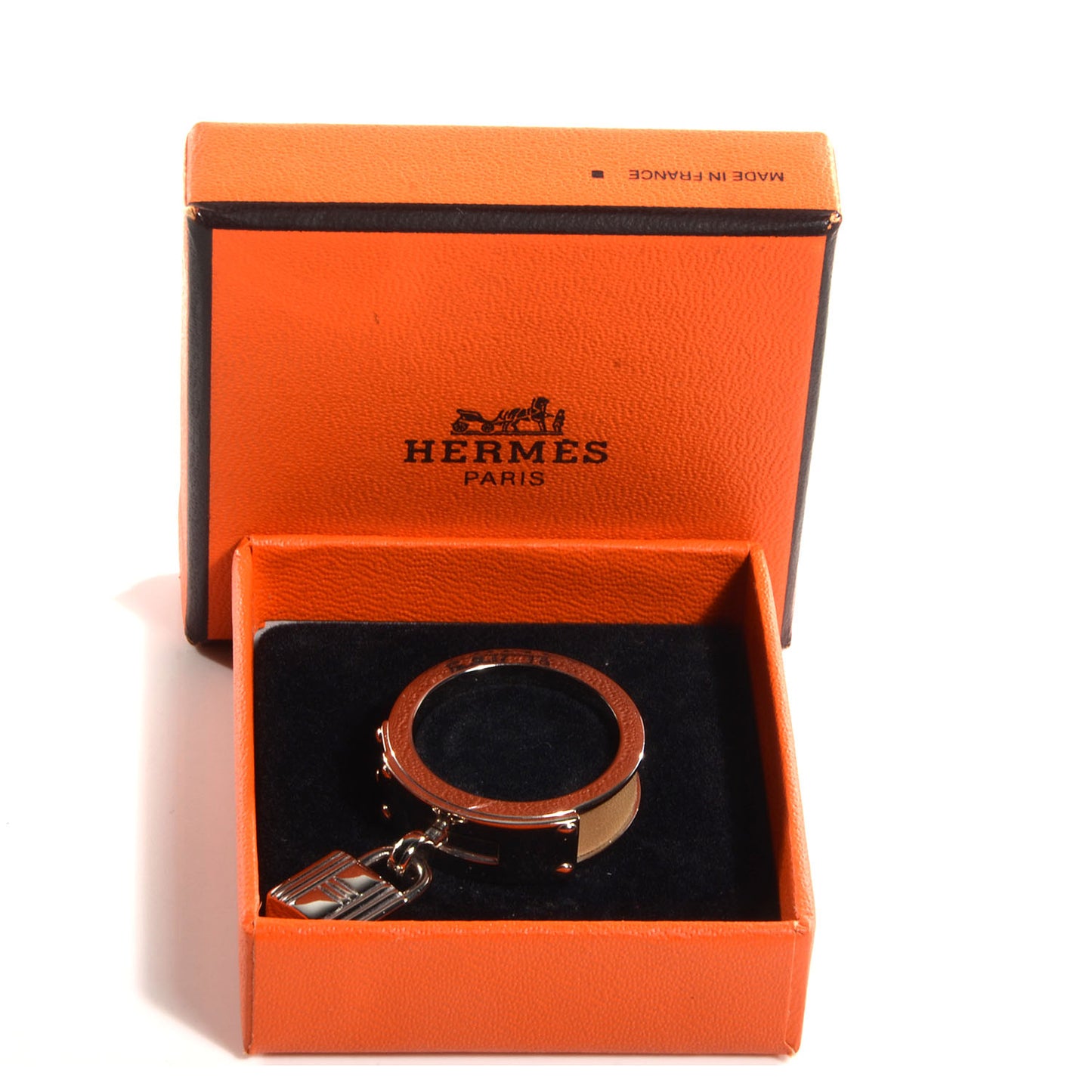 Palladium Swift Kelly Lock Scarf Ring Biscuit
