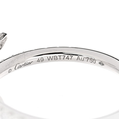 Cartier 18K White Gold Diamond Juste Un Clou Paved Ring 49 5 5 of 6