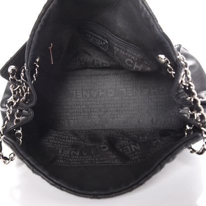 Chanel Lambskin Stitched Accordion Tote Black 5 of 10