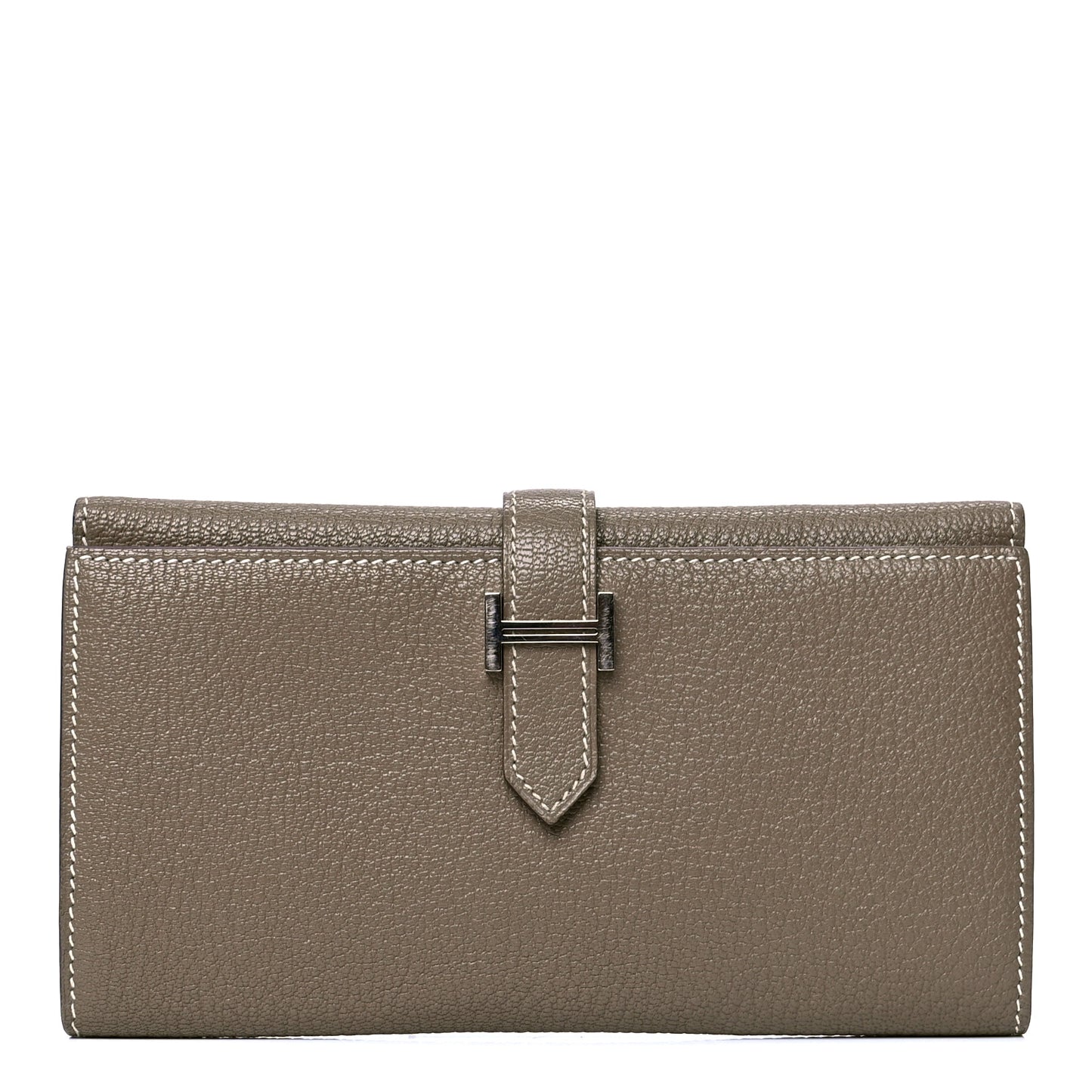 Chevre Mysore Tri-Fold Bearn Wallet Etoupe