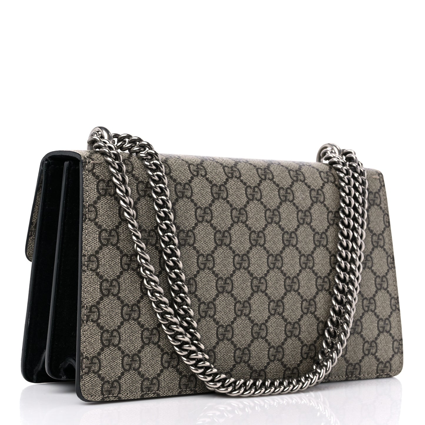 GG Supreme Monogram Small Dionysus Shoulder Bag Black