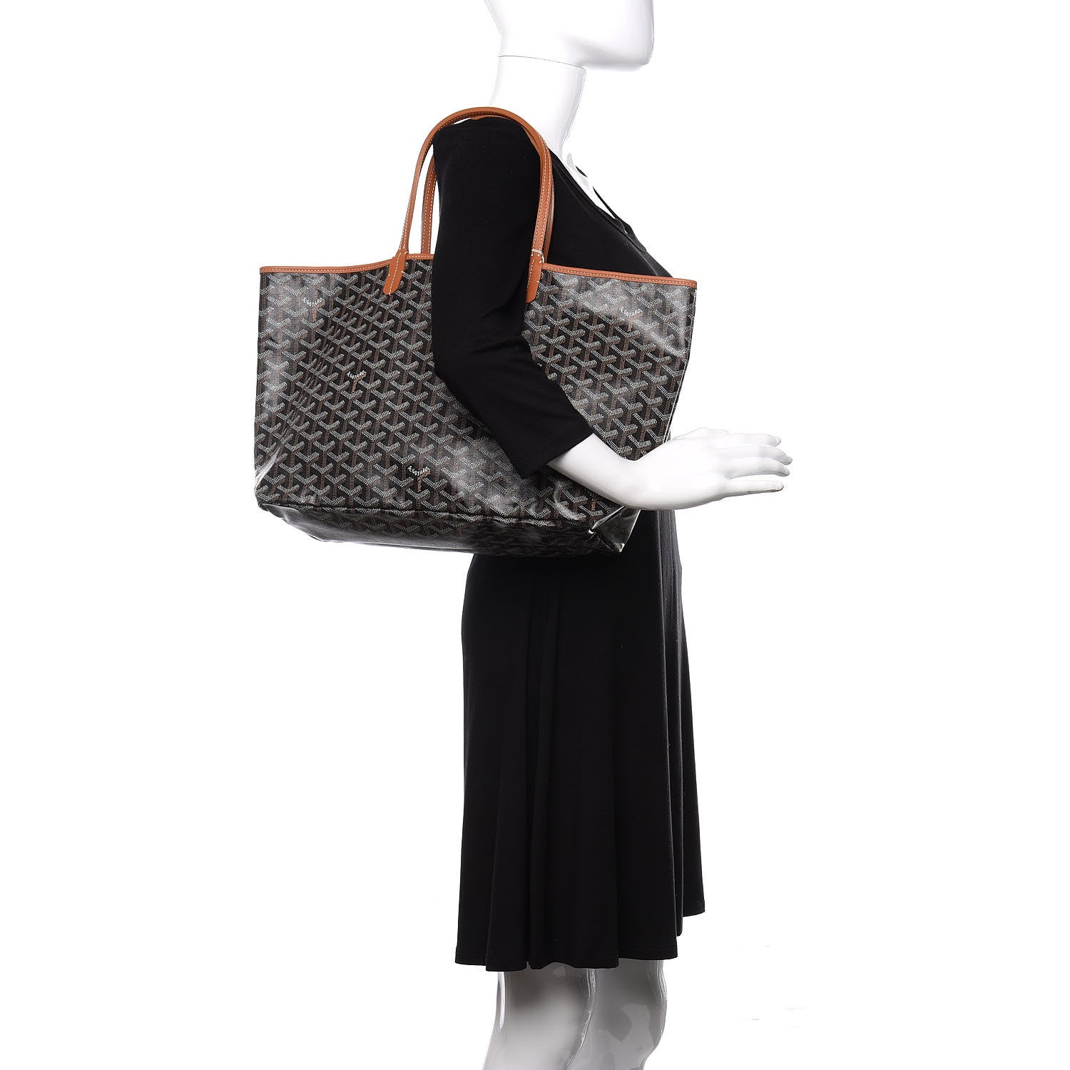 Goyard Goyardine Saint Louis PM Black Gold 2 of 8
