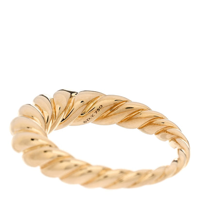 David Yurman 18K Yellow Gold Pure Form Stack Rings 60 9 6 of 6