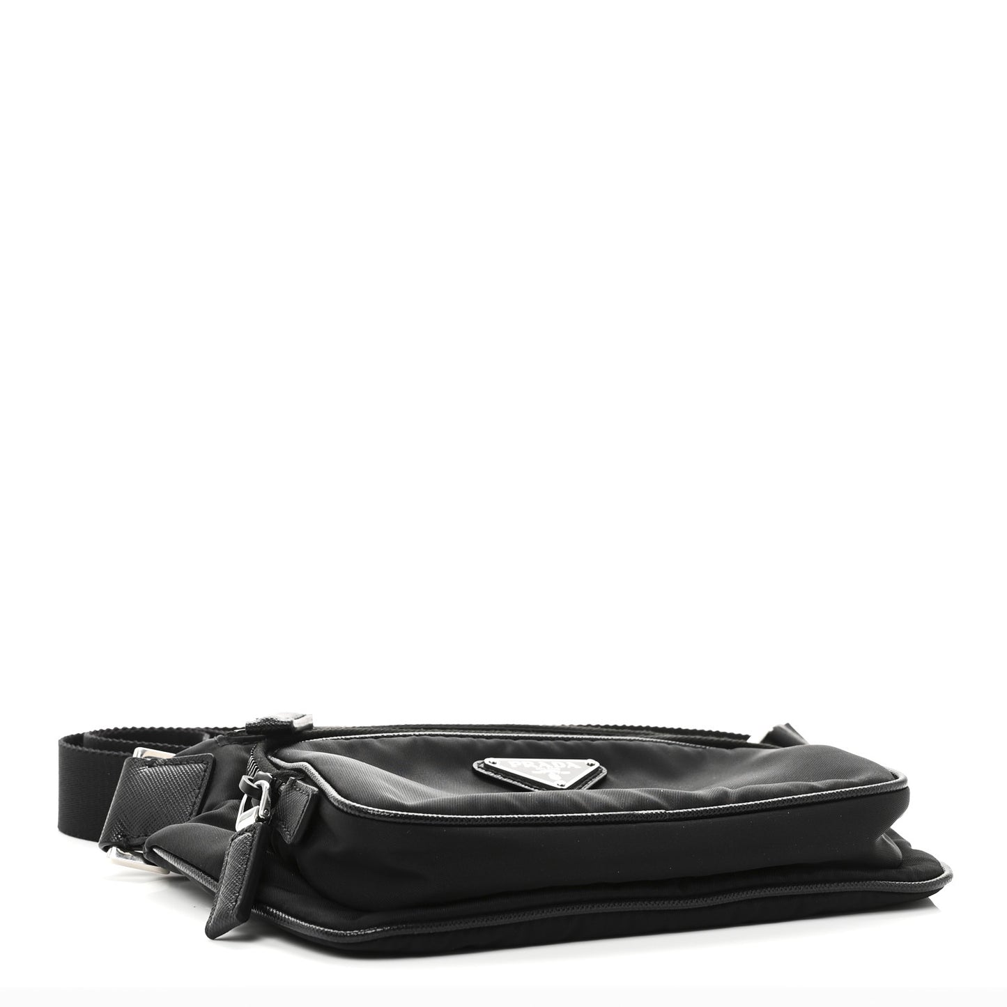 Re-Nylon Saffiano Belt Bag Black