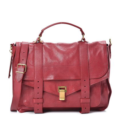 Proenza Schouler Lambskin Extra Large PS1 Satchel Chianti 1 of 17