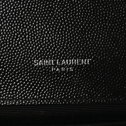 Saint Laurent Grain De Poudre Small Classic Monogram Kate Tassel Satchel Black 6 of 11