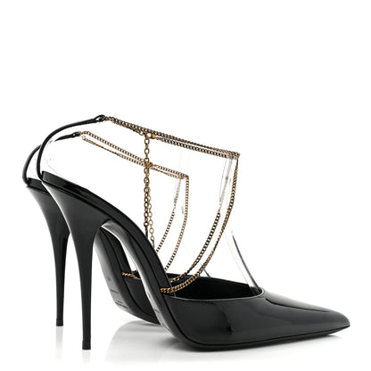 Saint Laurent Patent Calfskin Kayla 110 Pumps 41 Black 4 of 8