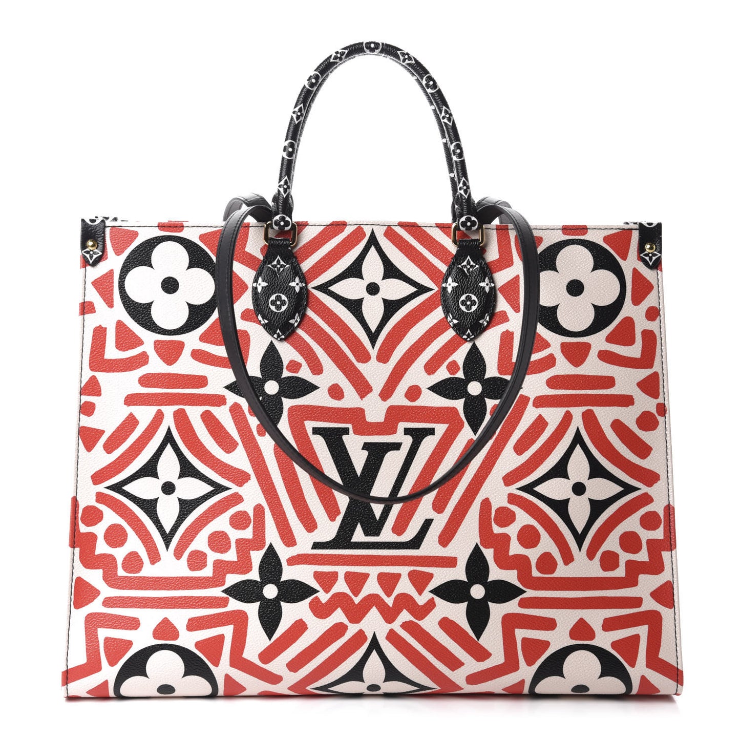Monogram Giant Crafty Onthego GM Creme Rouge Black