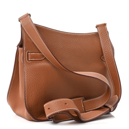 Hermes Taurillon Clemence Jypsiere 28 Gold 3 of 11