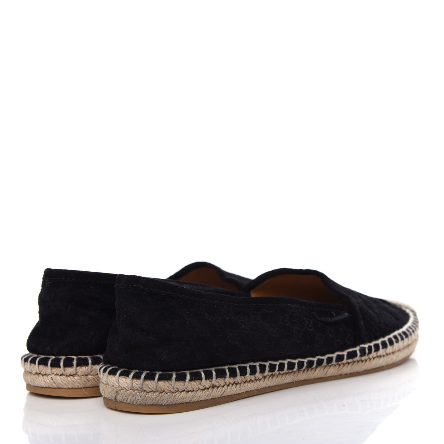 Suede Microguccissima Espadrilles 37.5 Black