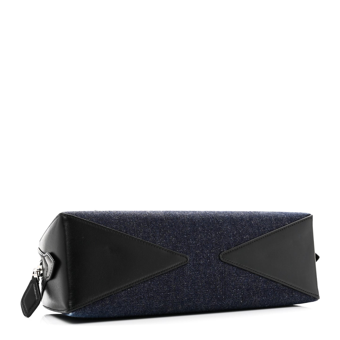 Denim Calfskin Medium Le Teckel Bag Bleu Denim