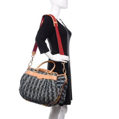 Louis Vuitton Denim Raye Cabas GM 3 of 17