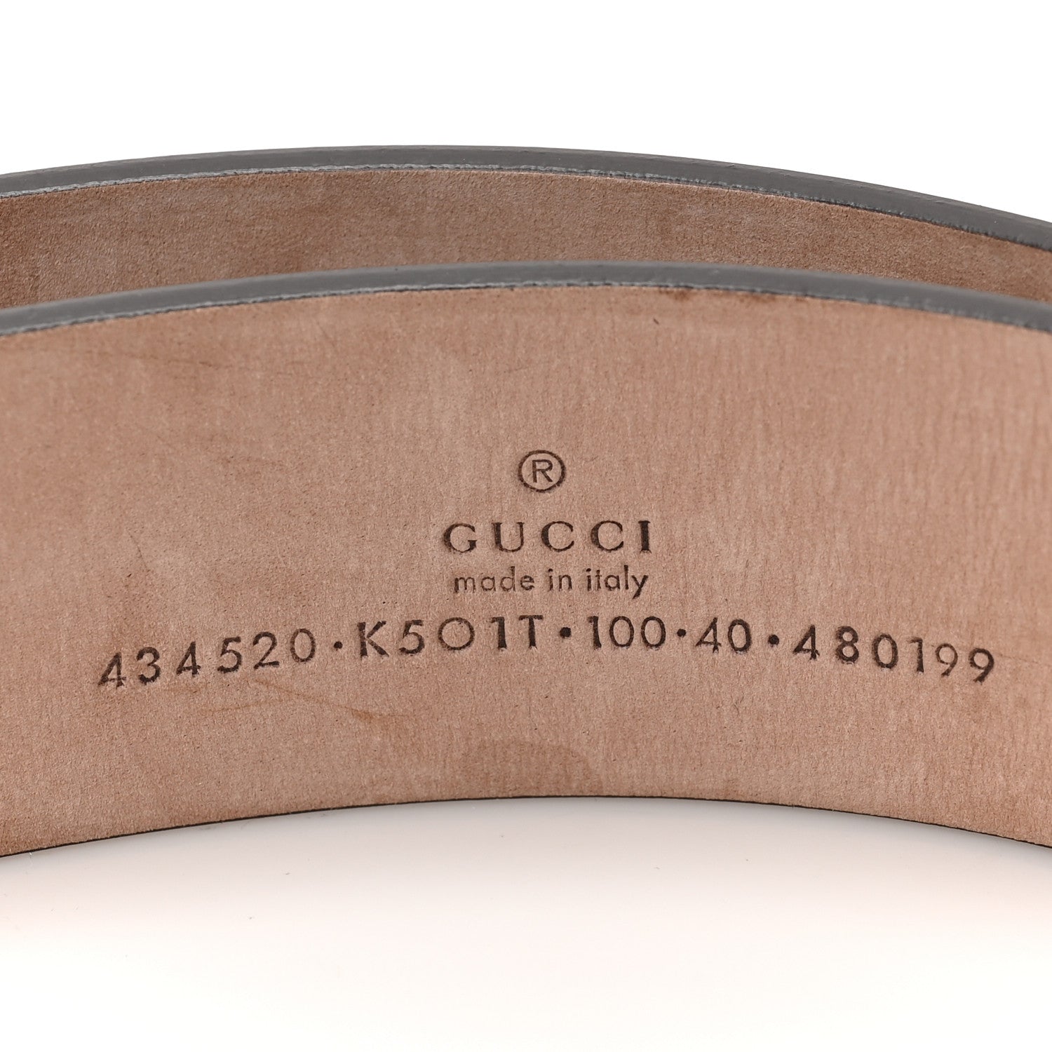 Gucci GG Supreme Monogram Selleria Calfskin Kingsnake 35mm Belt 100 40 Beige Ebony Multicolor Cocoa 5 of 5