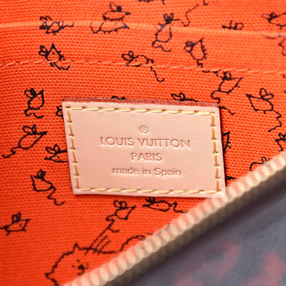 Louis Vuitton Catogram Neverfull MM GM Pochette Marron 6 of 7
