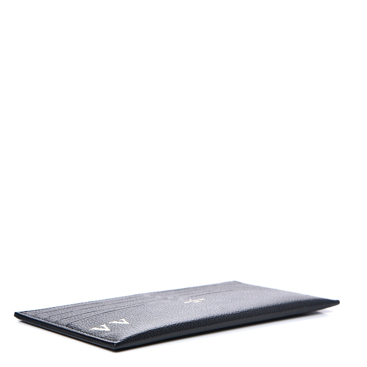 Calfskin Felicie Chain Wallet Card Holder Insert Black