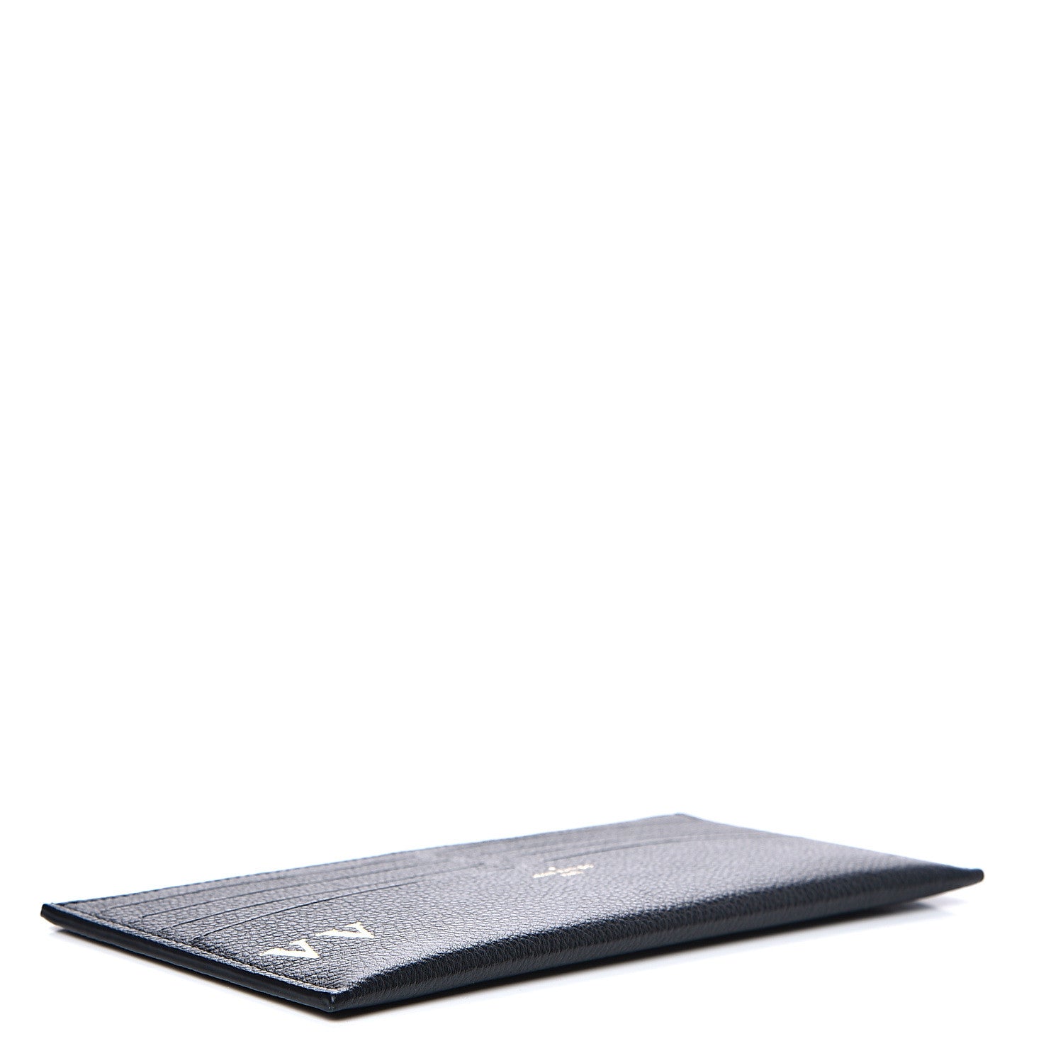 Louis Vuitton Calfskin Felicie Chain Wallet Card Holder Insert Black 3 of 7