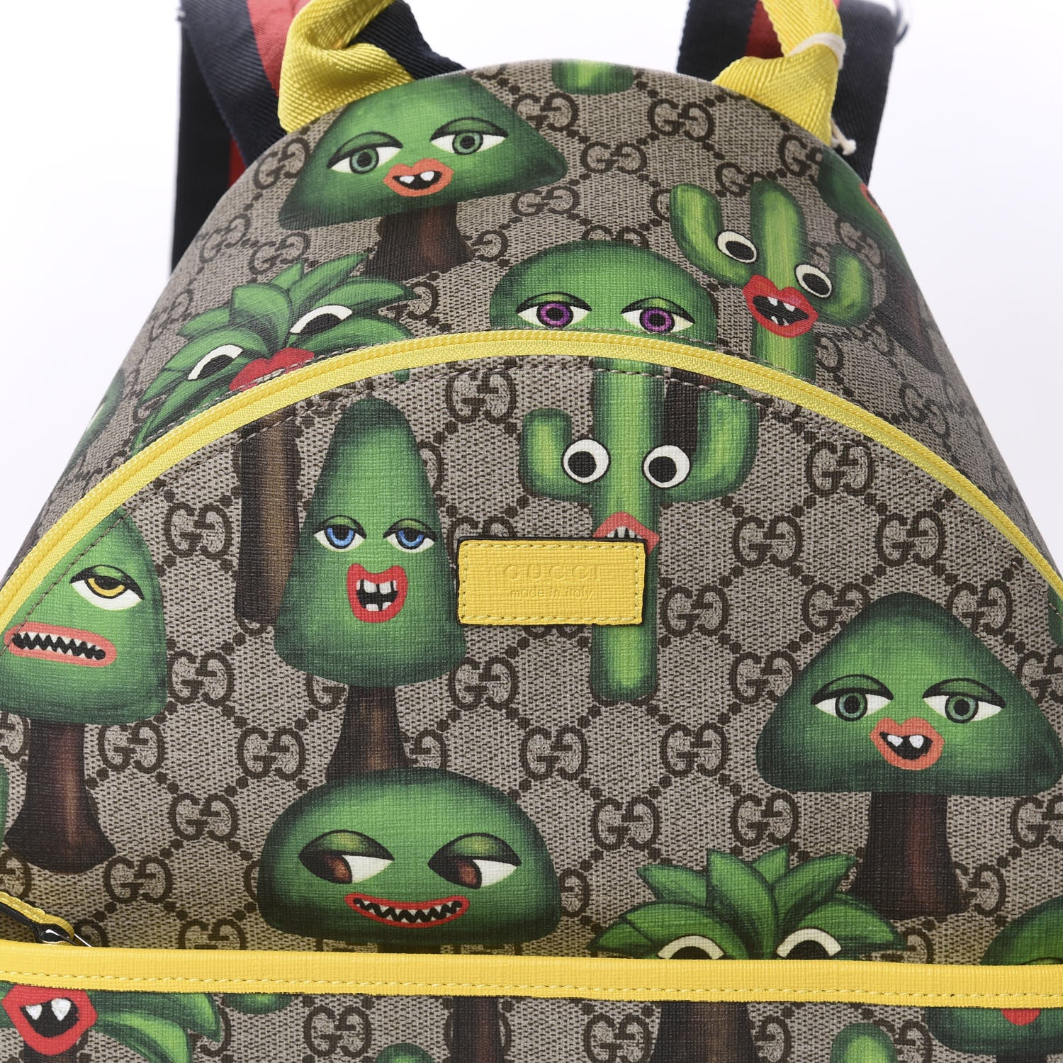 Gucci GG Supreme Monogram Smiling Plants Childrens Backpack 620785