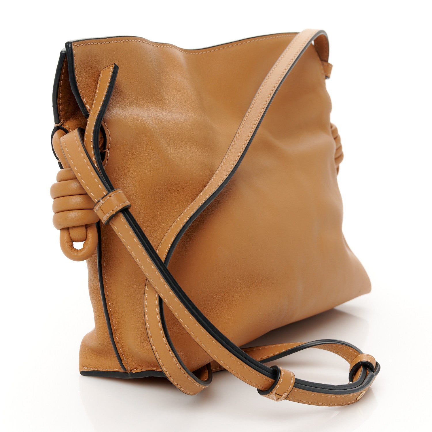 Loewe Calfskin Mini Flamenco Knot Clutch Warm Desert 3 of 11