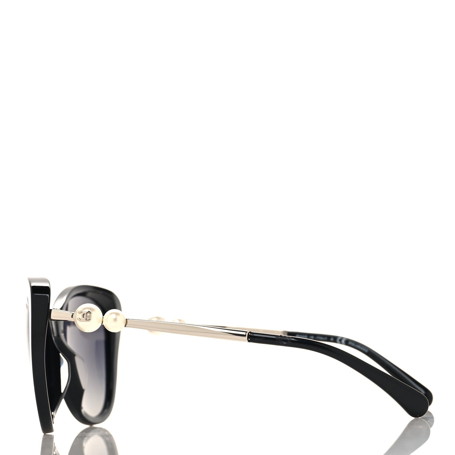 Chanel Acetate Pearl Polarized Winter Butterfly Sunglasses 5338-H-A Black 3 of 7